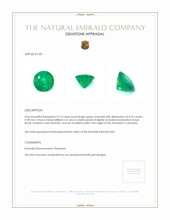 2.19 Ct. Emerald from Colombia Appraisal