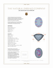 3.01 Ct. Emerald from Zambia 3 D Scan Report