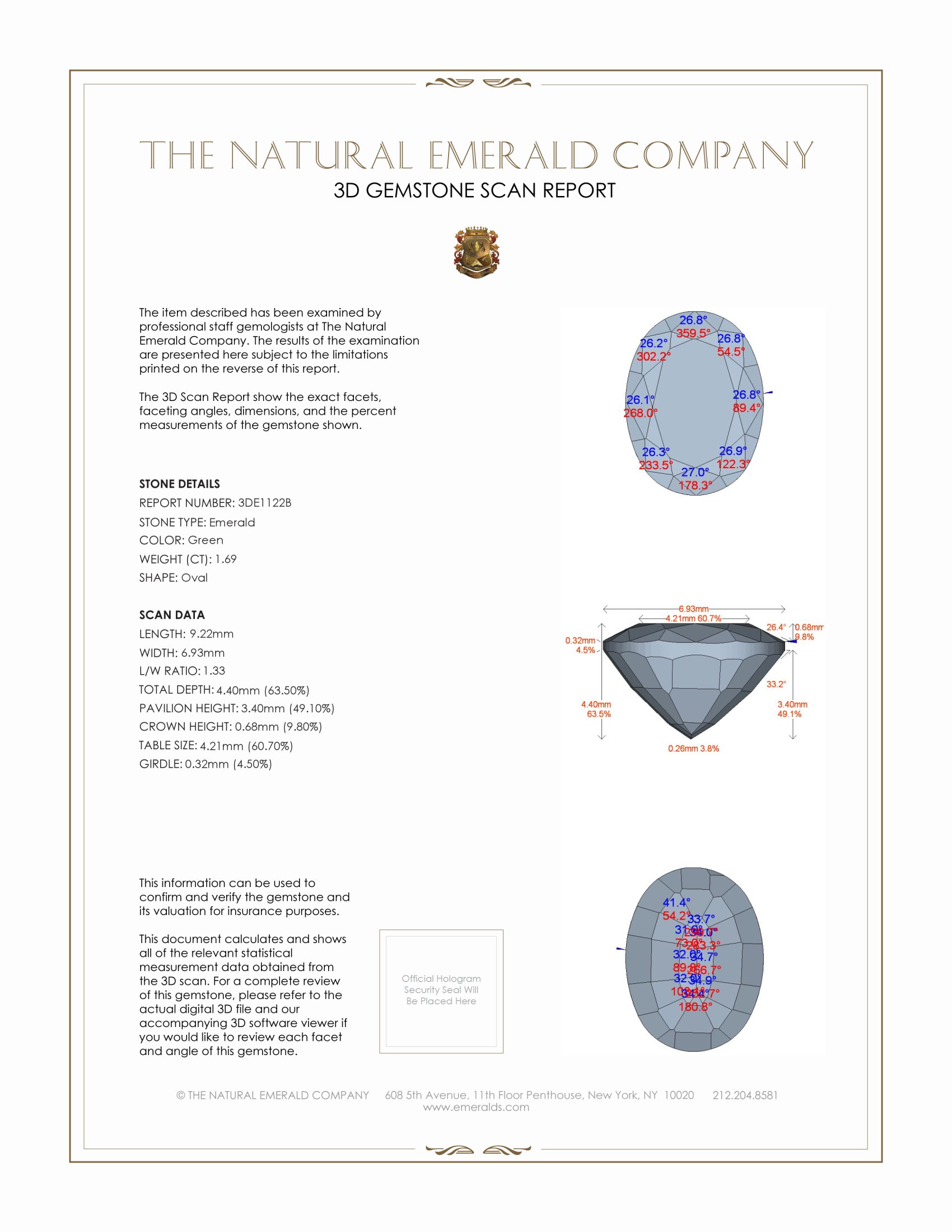 1.69 Ct. Emerald from Zambia