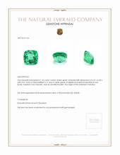 1.26 Ct. Emerald from Zambia Appraisal