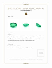 0.79 Ct. Emerald from Zambia Appraisal