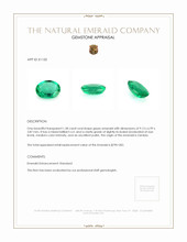 1.58 Ct. Emerald from Zambia Appraisal