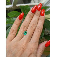 0.78 Ct. Emerald from Zambia Life Style