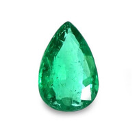 Bezel Emerald Ring 0.29 Ct., 18K Yellow Gold Combination Stone