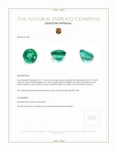 2.11 Ct. Emerald from Zambia Appraisal