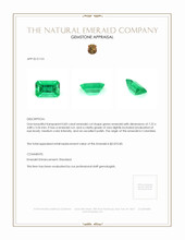 0.83 Ct. Emerald from Colombia Appraisal