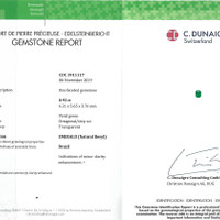 0.93 Ct. Emerald from Brazil Scan Report