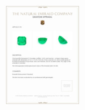 14.02 Ct. Emerald from Colombia Appraisal