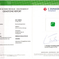 14.02 Ct. Emerald from Colombia Scan Report