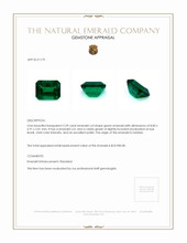 2.29 Ct. Emerald from Zambia Appraisal
