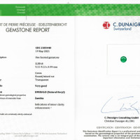 2.34 Ct. Emerald from Zambia Scan Report