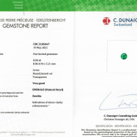 2.31 Ct. Emerald from Zambia Scan Report