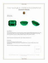 2.59 Ct. Emerald from Zambia Appraisal