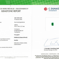 2.59 Ct. Emerald from Zambia Scan Report