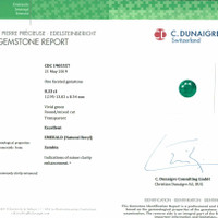 8.33 Ct. Emerald from Zambia Scan Report