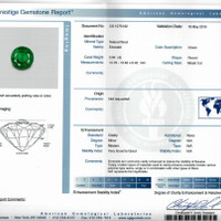 3.94 Ct. Emerald from Zambia Scan Report