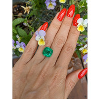 7.85 Ct. Emerald from Zambia Life Style