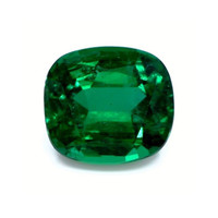 Pave Emerald Ring 10.79 Ct., 18K Yellow Gold Combination Stone