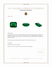 2.69 Ct. Emerald from Zambia Appraisal