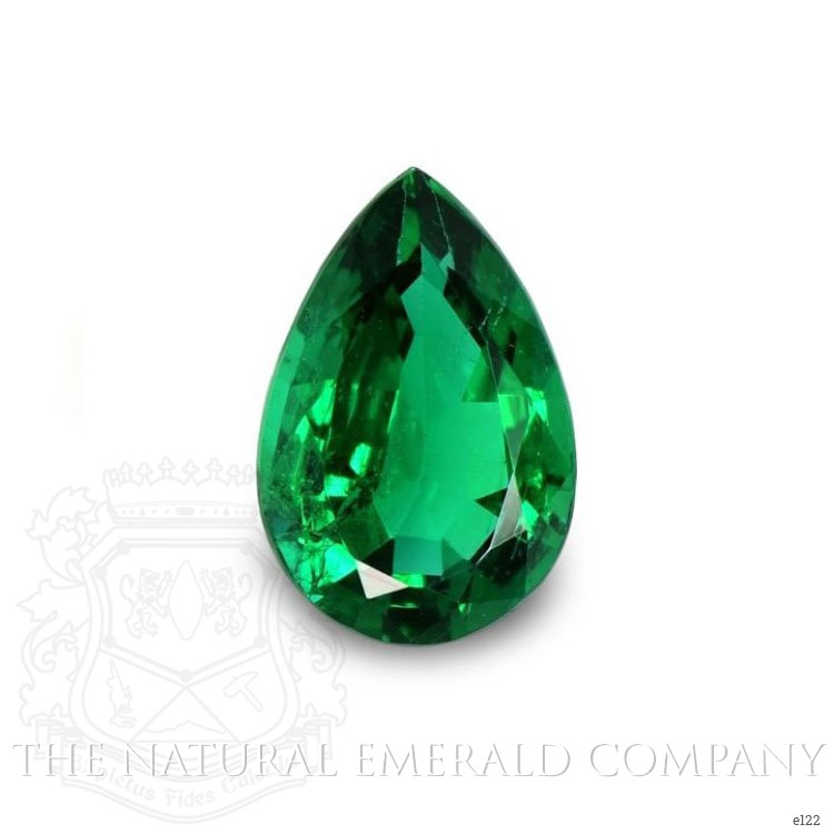  Emerald Pendant 4.95 Ct., 18K White Gold