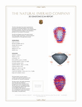 4.95 Ct. Emerald from Zambia 3 D Scan Report
