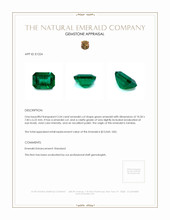 3.54 Ct. Emerald from Zambia Appraisal