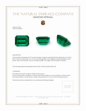 3.79 Ct. Emerald from Zambia Appraisal
