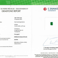 3.79 Ct. Emerald from Zambia Scan Report
