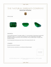 3.17 Ct. Emerald from Zambia Appraisal