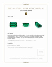 3.17 Ct. Emerald from Zambia Appraisal