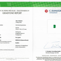 3.17 Ct. Emerald from Zambia Scan Report