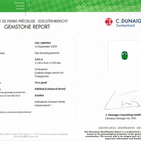 3.03 Ct. Emerald from Zambia Scan Report