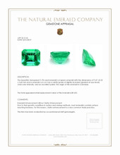 2.78 Ct. Emerald from Colombia Appraisal
