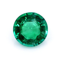 Pave Emerald Ring 2.16 Ct., 18K White Gold Combination Stone