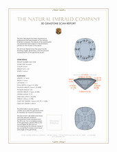 2.45 Ct. Emerald from Zambia 3 D Scan Report