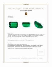 2.93 Ct. Emerald from Zambia Appraisal
