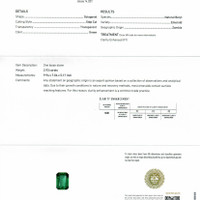 2.93 Ct. Emerald from Zambia Scan Report