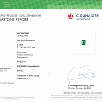 3.14 Ct. Emerald from Zambia Scan Report