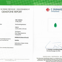 2.64 Ct. Emerald from Zambia Scan Report
