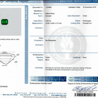 3.26 Ct. Emerald from Zambia Scan Report
