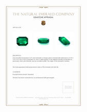 2.29 Ct. Emerald from Zambia Appraisal