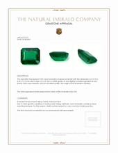 3.82 Ct. Emerald from Zambia Appraisal