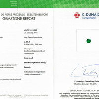 2.39 Ct. Emerald from Zambia Scan Report