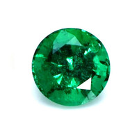 Antique Style Emerald Ring 1.58 Ct., 18K Yellow Gold Combination Stone