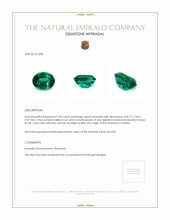 1.84 Ct. Emerald from Zambia Appraisal