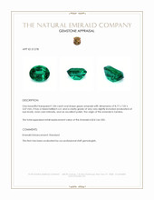 1.84 Ct. Emerald from Zambia Appraisal
