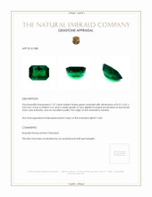 1.37 Ct. Emerald from Zambia Appraisal