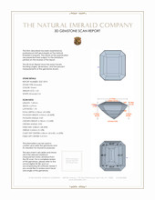 1.23 Ct. Emerald from Zambia 3 D Scan Report