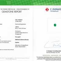 1.90 Ct. Emerald from Zambia Scan Report