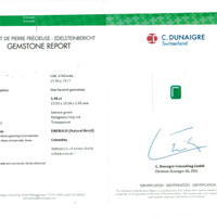5.98 Ct. Emerald from Colombia Scan Report